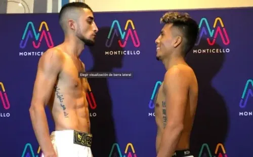 Mario “Espartano” Esparza y Jonathan Ramírez Huaman prometen un peleón para abrir la velada de boxeo en el Monticello. Foto: JP Viluñir, RedGol.