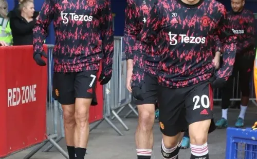 Así estaba la pierna de Cristiano Ronaldo antes del partido. Sin marcas ni heridas, totalmente distinto a como terminó ante Everton. Foto: Getty Images