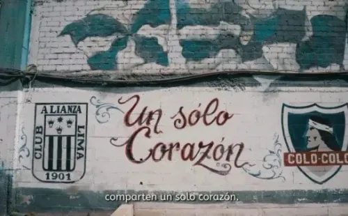 Un mural en el estadio de Alianza Lima recuerda la amistad.