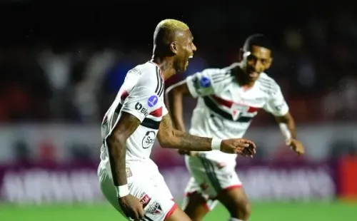 Sao Paulo festeja el primer tanto en su casa. Foto: Conmebol.