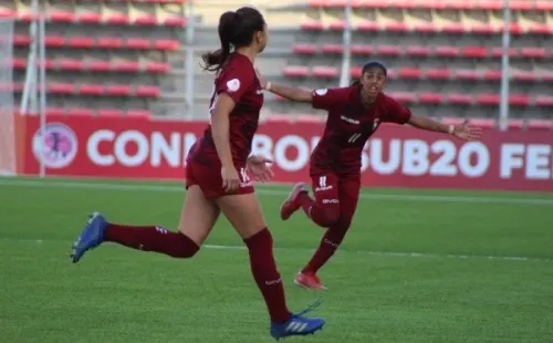 La venezolana Bárbara Olivieri la rompió ante Argentina. (Foto: @FemeninoFVF)