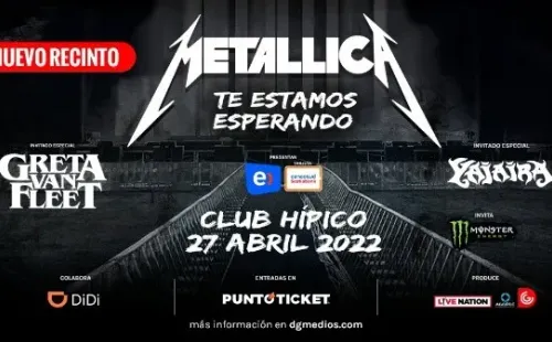 Así será la distribución de ubicaciones para Metallica en Chile.(Foto: DG Medios)