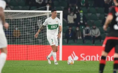 Enzo Roco tuvo una destacada participación con el Elche en la fecha 32 de La Liga. (Foto: Enzo Roco)
