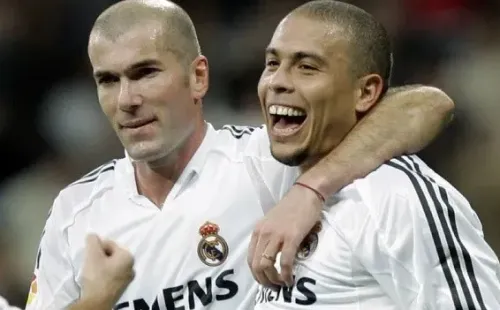 Ronaldo y uno de sus socios en el Real Madrid: un tal Zinedine Zidane.