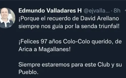 El presidente de Blanco y Negro en Twitter.
