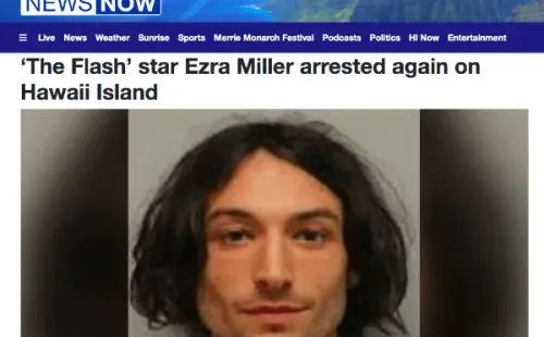 Ezra Miller fue arrestado nuevamente en Hawaii