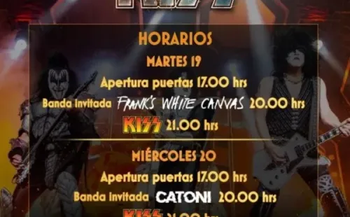Estos son los horarios para KISS en Chile.(Foto: The Fan Lab)