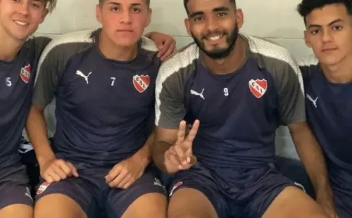 Germán Pared (9) estuvo tres años en las inferiores de Independiente (Foto: Instagram)