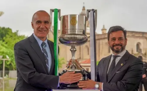 El trofeo de la Copa del Rey ya espera: Pellegrini y Bravo van por el título.