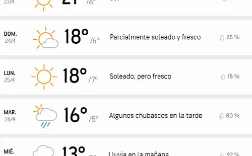 Clima Santiago
