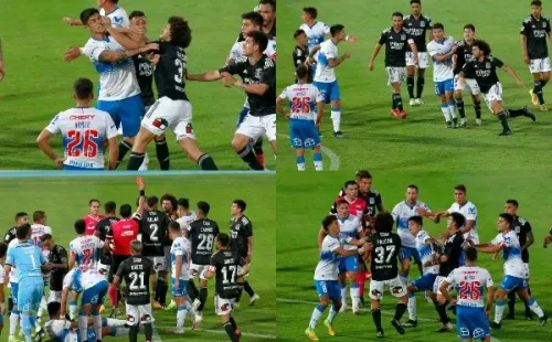 Maximiliano Falcón tiene un breve pero caliente historial enfrentando a la UC en el fútbol chileno. (Foto: Agencia Uno)