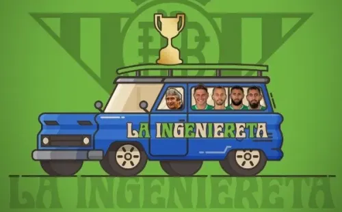 El Betis campeón de Copa del Rey feliz con La Ingeniereta de Manuel Pellegrini.