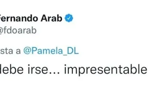 Mensajes de Fernando Arab contra Aníbal Mosa.