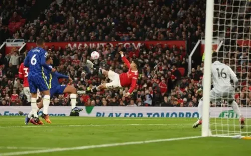 Cristiano Ronaldo salvó un punto para el Manchester United, que ahora depende de un milagro para entrar a la próxima Champions League. Foto: Getty Images