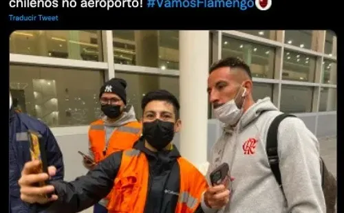 Flamengo destacó en sus redes sociales que Mauricio Isla fue recibido con mucho cariño por los chilenos. (Foto: Flamengo)