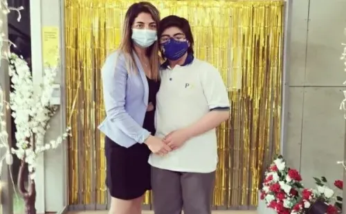 Joaquín tiene 14 años y entró a primero medio este año. (Gentileza Yessenia Jorquera)
