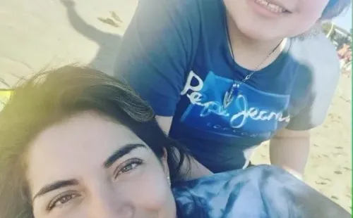 Yessenia Jorquera y su hijo Joaquín. (Gentileza)