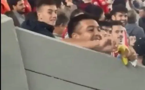 El hincha de River y su patético show.