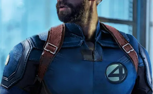 Este fan art de John Krasinski como Mr. Fantástico finalmente se hizo realidad.
