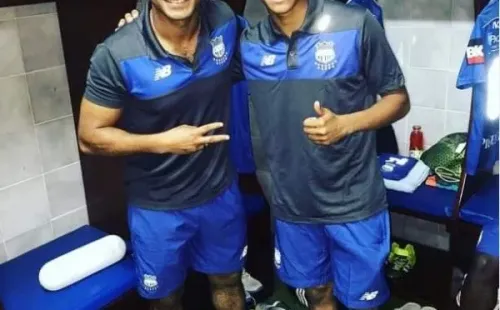 Byron Castillo cuando pasó por Emelec, club que lo echó por no tener documentación regular