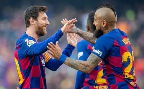 Arturo Vidal y Lionel Messi han sido tanto rivales como compañeros. Aunque para el King, la Pulga sigue siendo el más duro de enfrentar. Foto: Getty Images