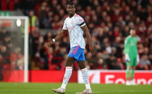 Paul Pogba en el Manchester United vs Liverpool