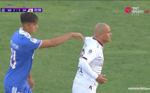 Tapia no permitió que Chupete lo intimidara. | Foto: TNT Sports