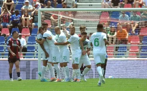 Gary Medel lamenta la victoria de Sassuolo ante el Bologna.