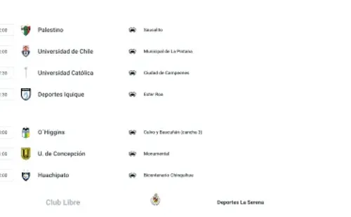 La programación de la fecha 9 del futfem nacional. (Foto: Campeonato Chileno)