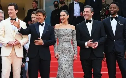 Tom Cruise y Top Gun: Maverick se llevan ovación de cinco minutos en Cannes. (Foto: Getty)