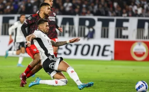 Lucero ante Paulo Díaz en el Monumental de Colo Colo. | Foto: Agencia Uno