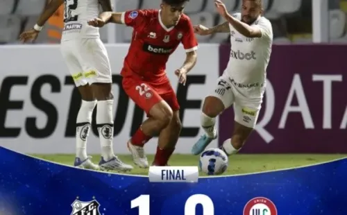 Polémico final en el Santos-La Calera en Brasil. (Foto: Copa Sudamericana)