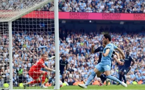 Manchester City se proclamó campeón con este gol de Gundogan (Getty)