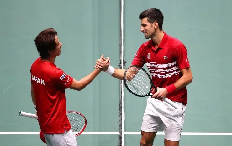 Novak Djokovic y Yoshihito Nishioka chocarán por tercera vez de manera profesional. (Foto: Getty)