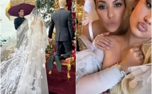 Las postales del matrimonio entre Kourtney Kardashian y Travis Barker.(Foto: Instagram)