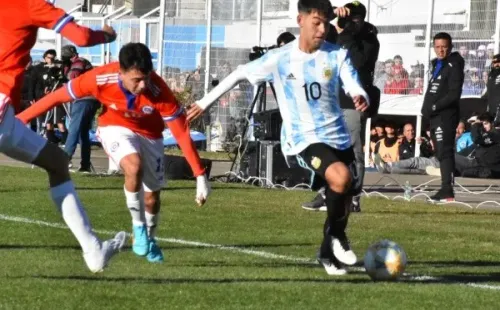 La selección chilena sub 17 enfrenta a Argentina en amistoso. (Foto: selección argentina)