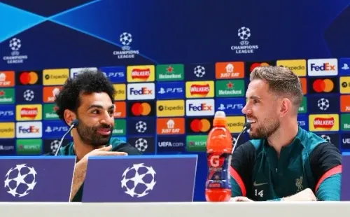 Mohamed Salah habló en conferencia de prensa junto a Jordan Henderson. (Foto: Getty Images)