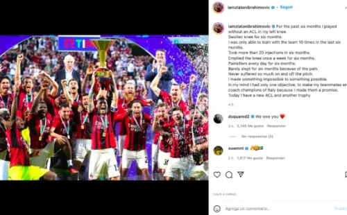 El mensaje de Zlatan Ibrahimovic.