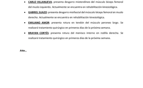 El parte médico publicado por Colo Colo.