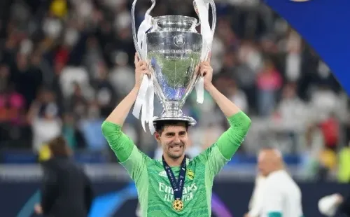 Courtois se robó todos los flashes tras darle una nueva Champions al Real Madrid. | Foto: Getty