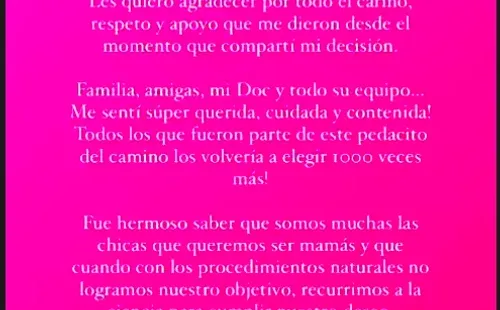 Rocío Marengo confirma frustrado intento de ser mamá.(Foto: Instagram)