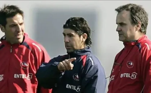 Berizzo acompañó a Marcelo Bielsa en su paso por la selección chilena. | Foto: Archivo