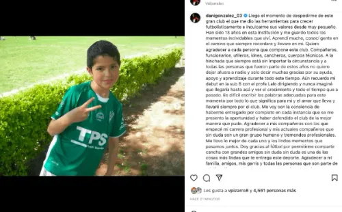 La despedida de Daniel González de Santiago Wanderers.