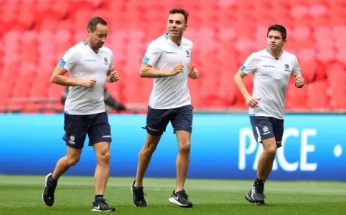Los chilenos listos para la acción en Wembley. | Foto: Twitter Copa América