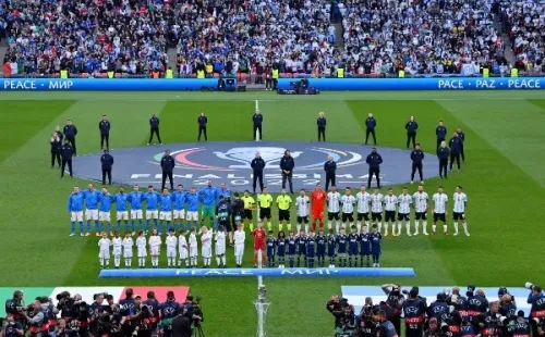 Arbitros chilenos entre Italia y Argentina por la Finalissima en Wembley. (Foto: Getty Images)