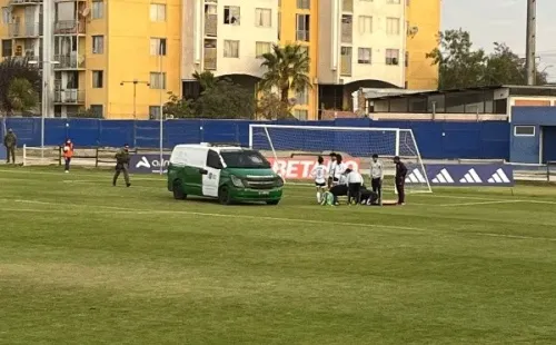Javiera Grez salió lesionada en un furgón de Carabineros durante el Superclásico femenino entre la U y Colo Colo en el CDA.