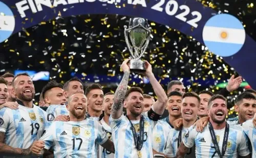 Lionel Messi festejó el título junto a sus compañeros. (Foto: Getty Images)