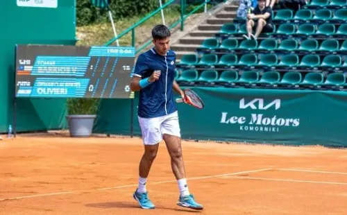 Tomás Barrios en el Challenger de Poznan