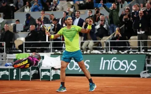 Rafa Nadal la rompió en la final de Roland Garros. | Foto: Getty