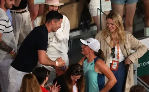 Robert Lewandowski se ha visto los últimos días en París, disfrutando de Roland Garros. (Foto: Getty Images)